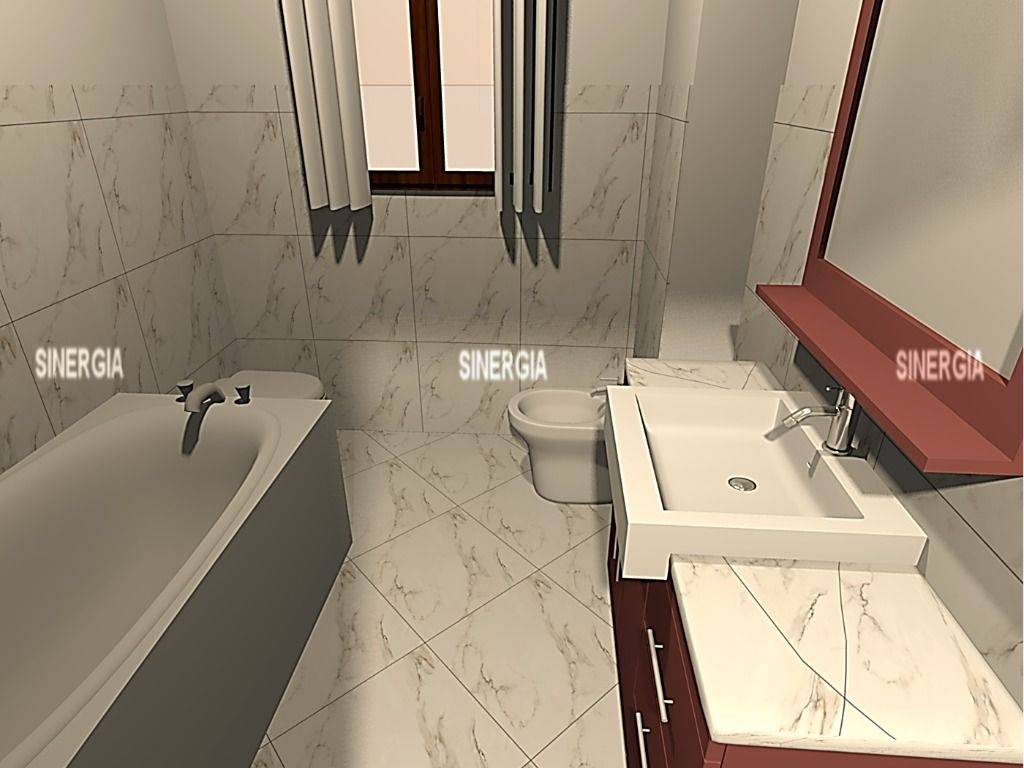 Render Bagno ristrutturato e arredato