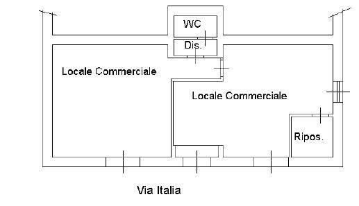 Locale commerciale via italia 80, piazza italia, cagliari