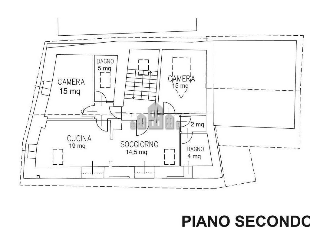 Planimetria piano secondo