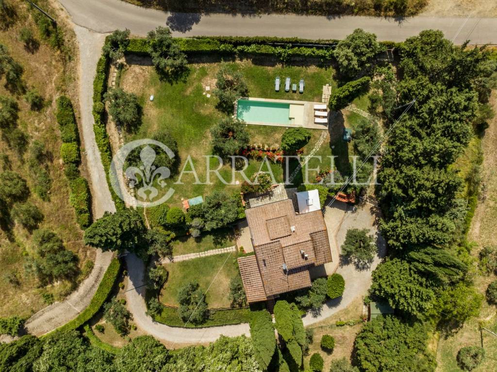 Villa con piscina sulle colline di Capolona