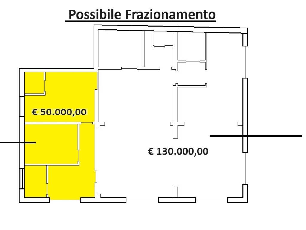 PLANIMETRIA POSSIBILE FRAZIONAMENTO