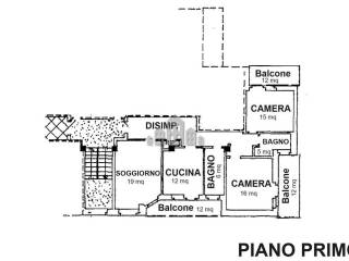 Planimetria piano primo