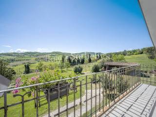 vista dal balcone della mansarda