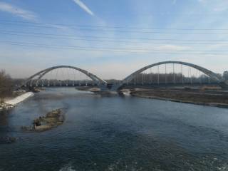 Nuovo ponte sul Ticino.