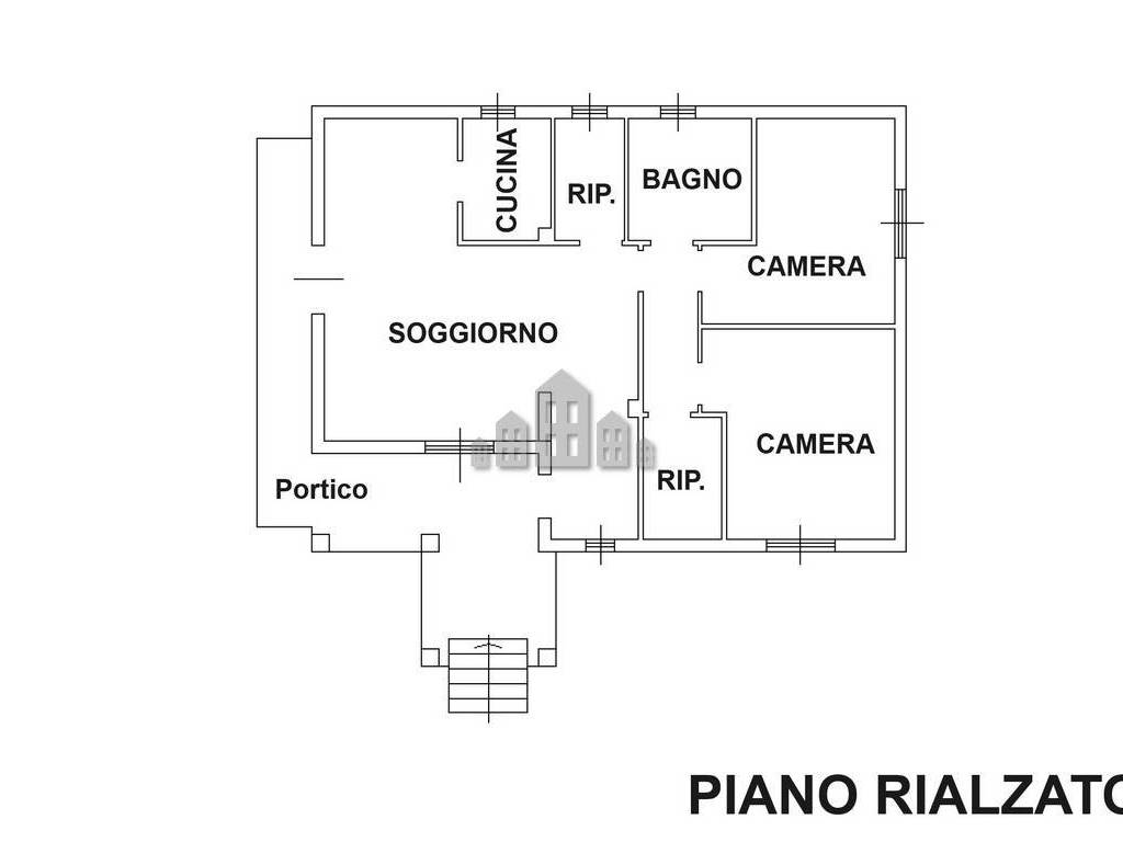 Planimetria piano rialzato