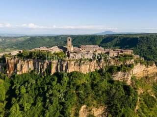 view of Civita from Lubriano