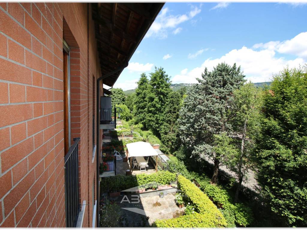 Vista balcone bagno