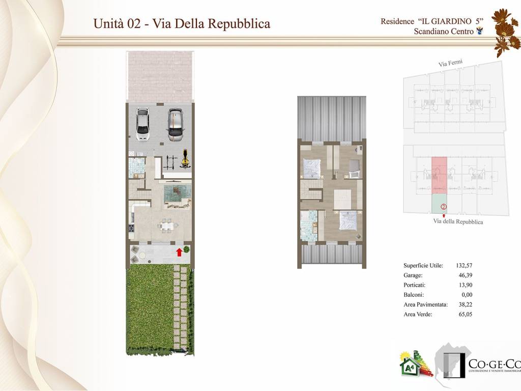 Villa a schiera viale della repubblica, centro, scandiano