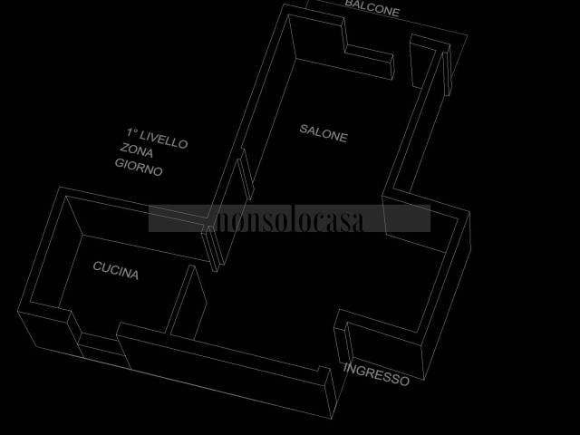 PLANIMETRIA 3D ZONA GIORNO