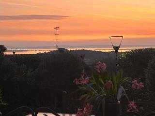 tramonto su lago di Garda