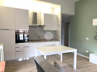 Zona living con cucina a vista