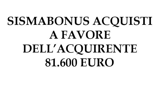 Sismabonus acquisti