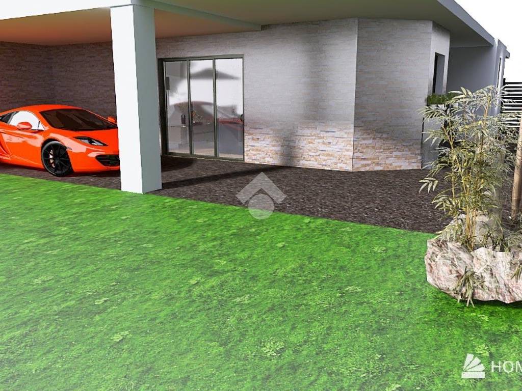 render esterno portico