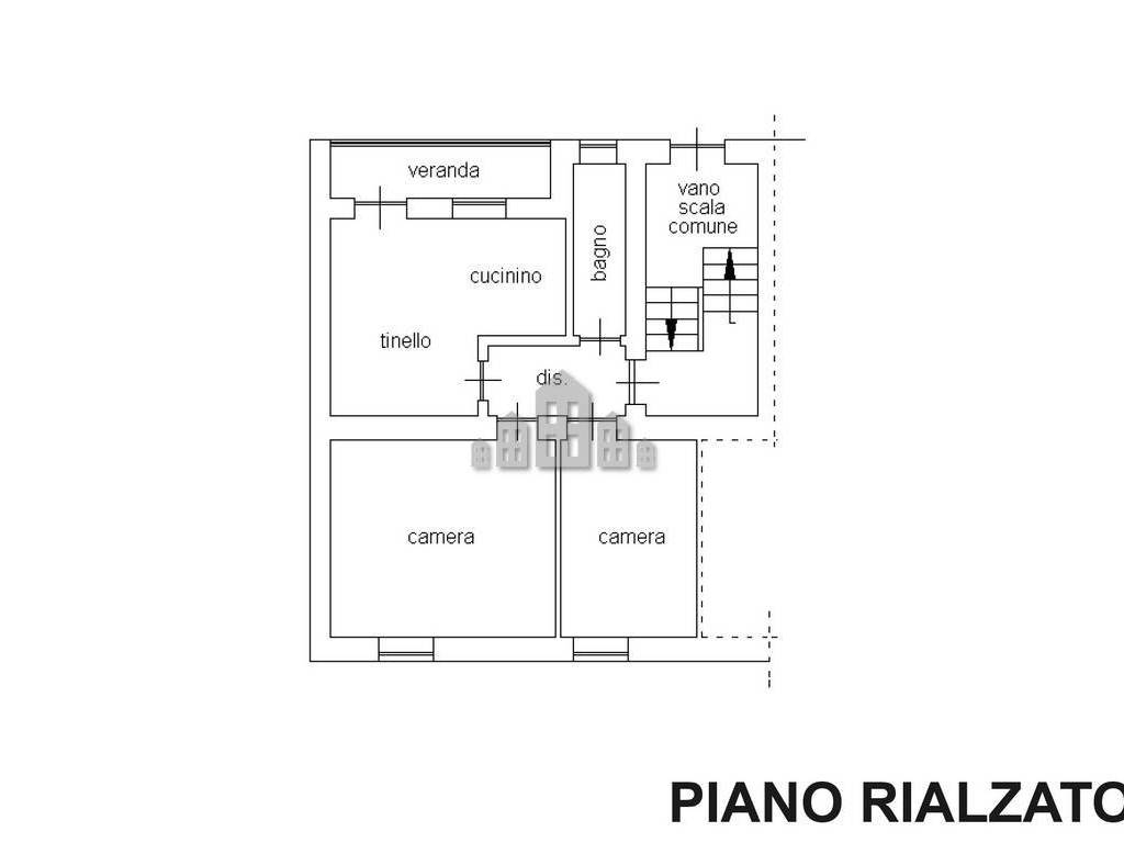 planimetria piano rialzato