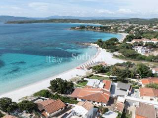 Panoramic view of the bay and area of Pittulongu, Olbia