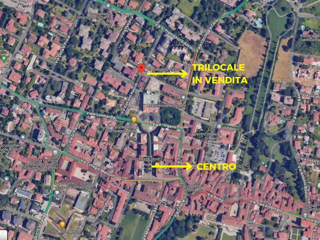 Trilocale via giovanni pascoli, centro, merate