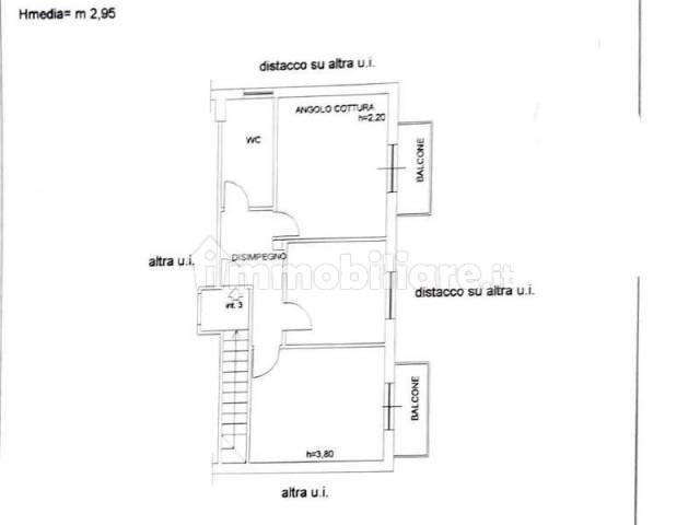 planimetria piano secondo interno 3 pubblicità