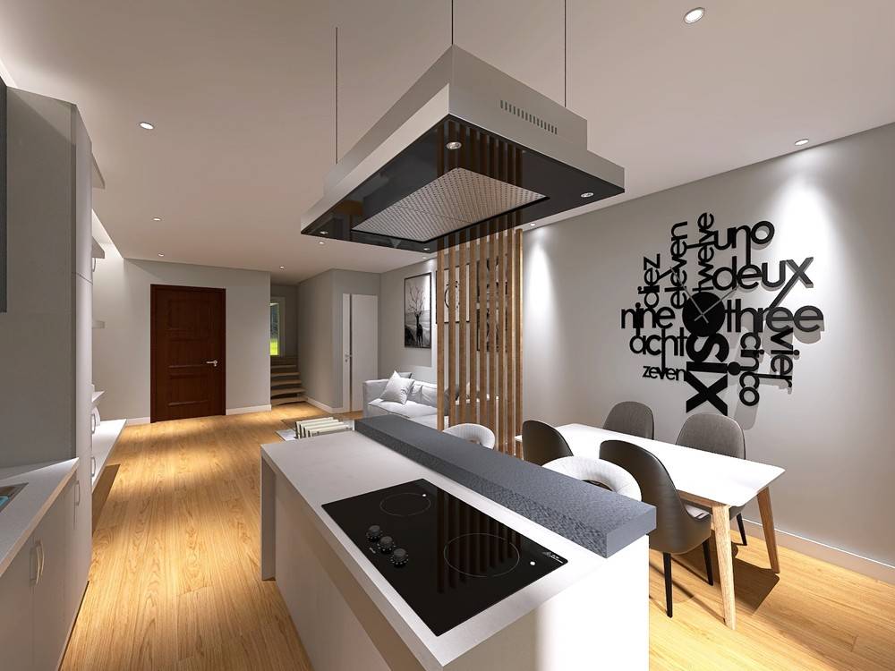 render cucina openspace