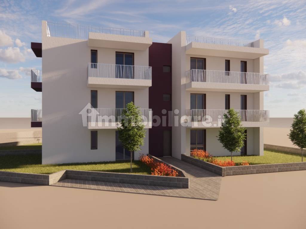 Vendita Appartamento Caorle. Trilocale in viale Panama 22. Nuovo, primo  piano, posto auto, con terrazza, riscaldamento autonomo, rif. 113332371