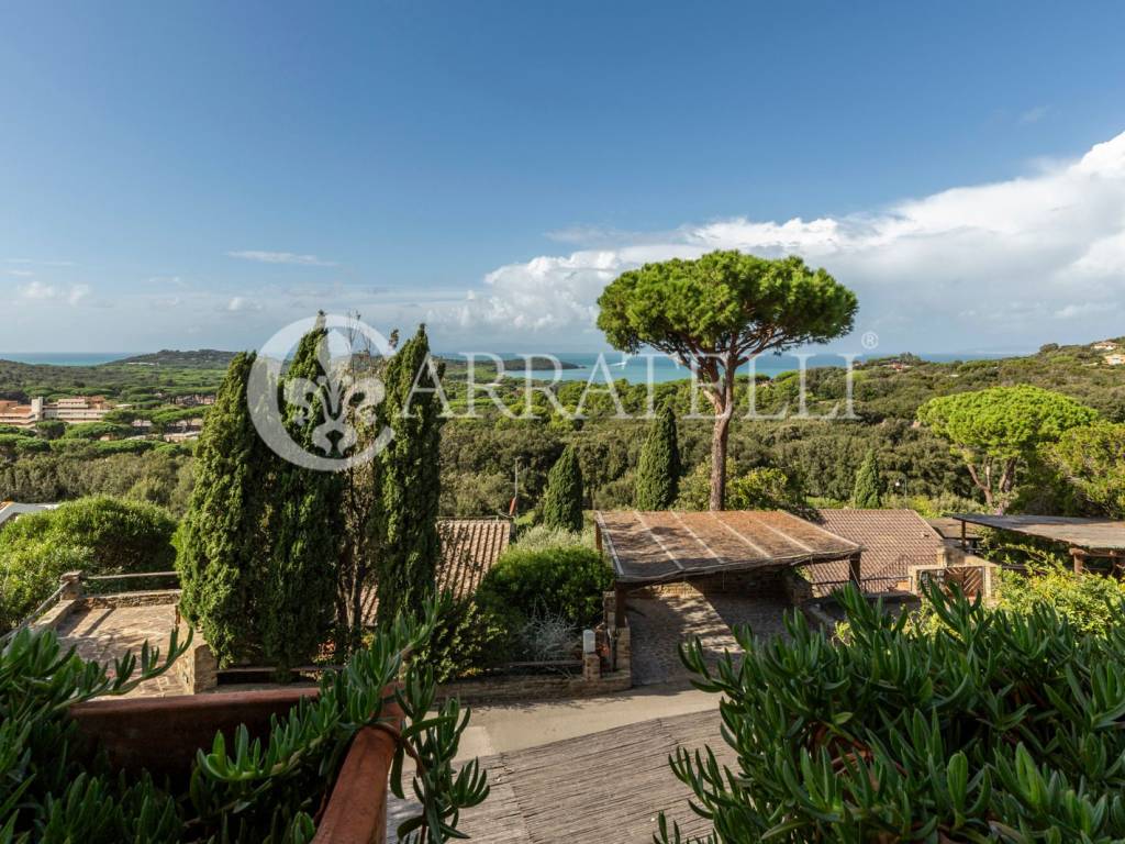 Punta Ala villa con piscina vista panoramica