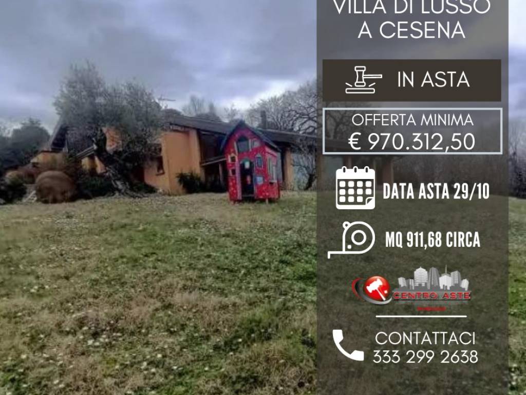 Villa all'asta via celincordia, 110/114, 47521 cesena italia, cesena