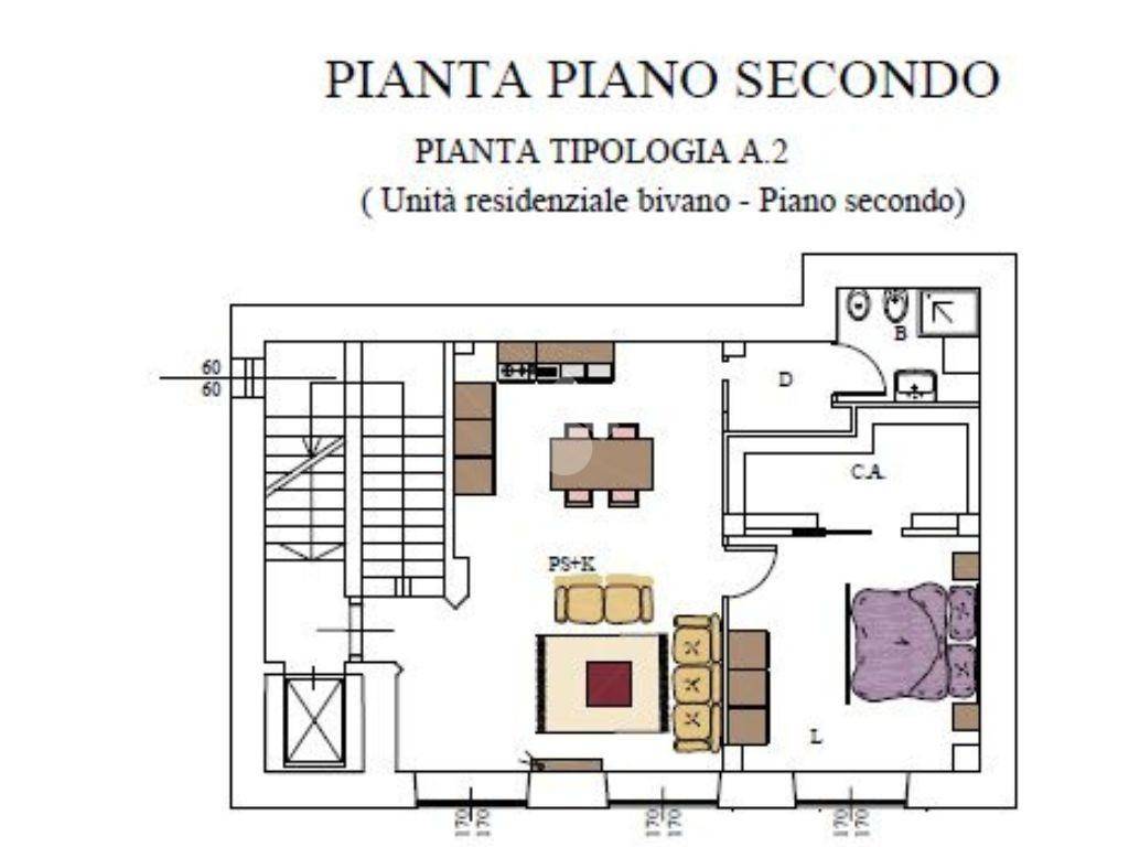 PIANTA PIANO SECONDO IMMAGINE