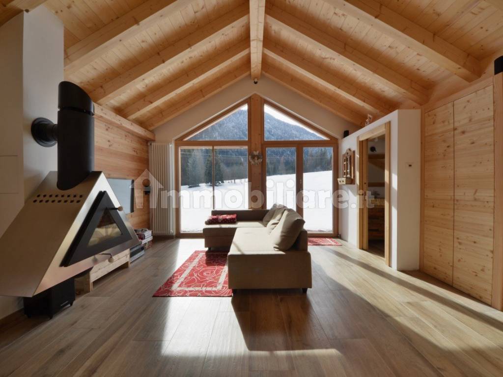 chalet arredo interno dolomiti