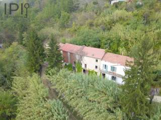 old house seen from above