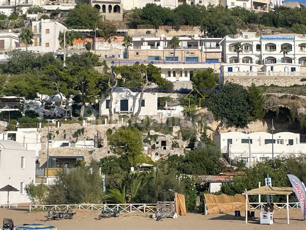 La posizione dalla spiaggia