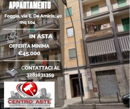 Appartamento all'asta via edmondo de amicis, 40, 71121 foggia italia, foggia