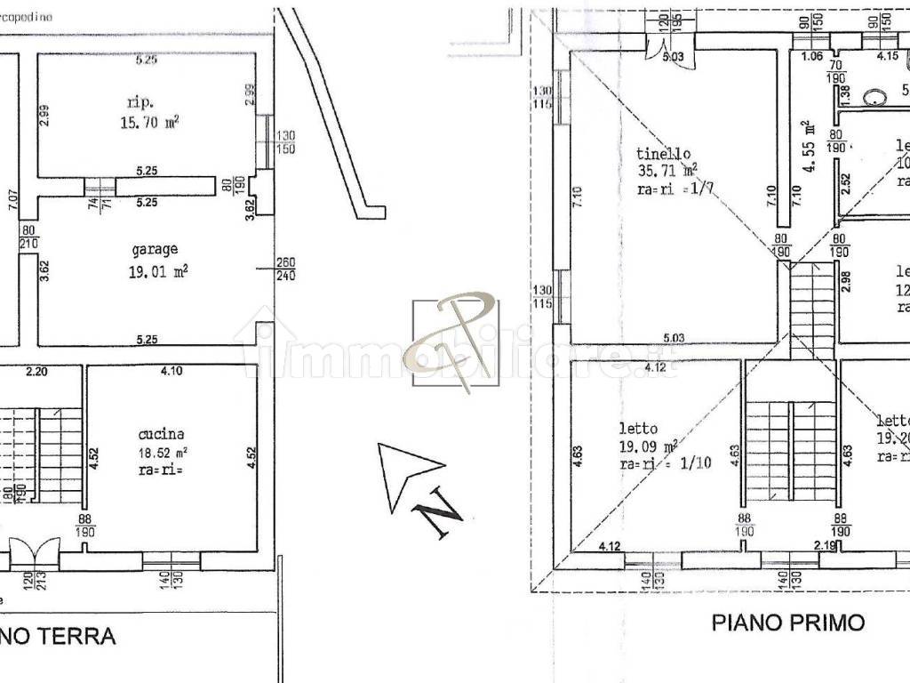 Planimetria corpo principale