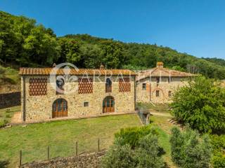 Arezzo casale in pietra con dependance e terreno