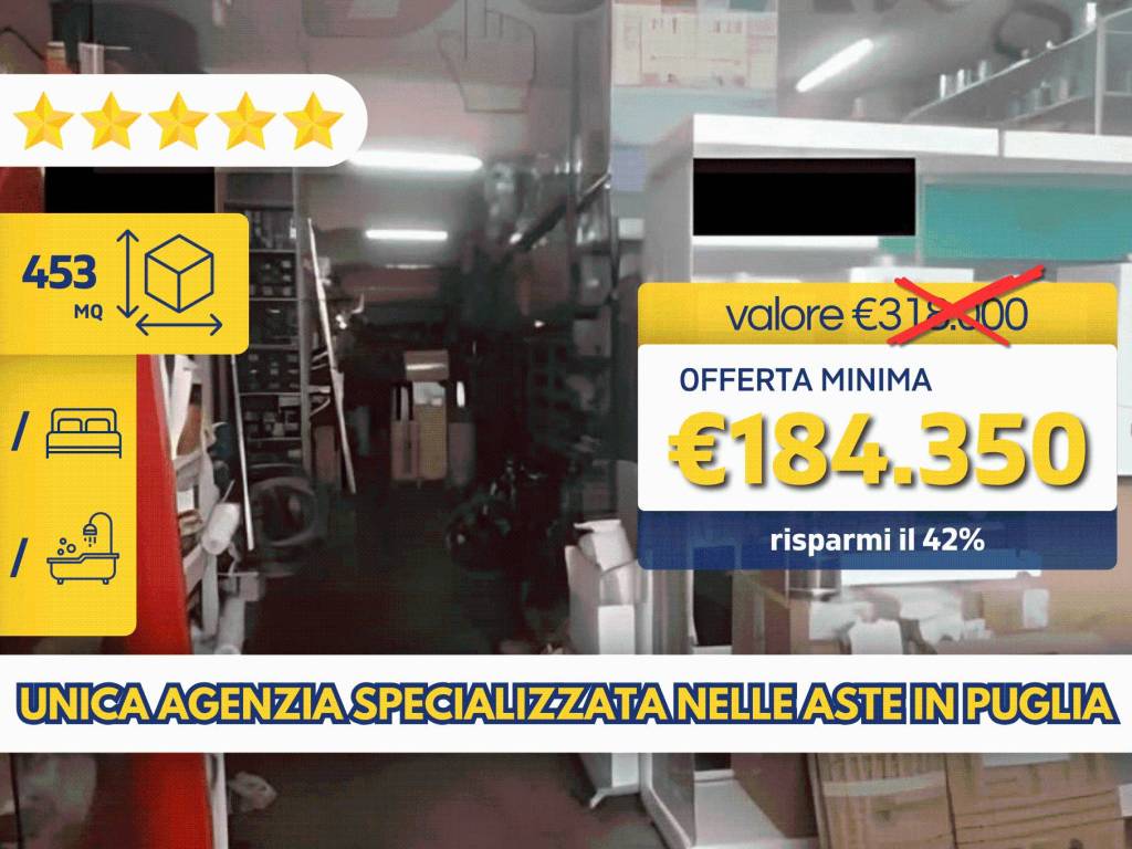 Magazzino o deposito all'asta via musciacchi 62, mesagne