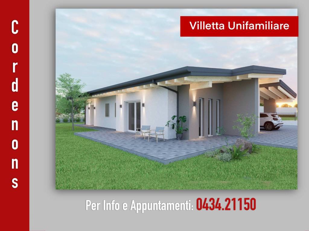 Villa unifamiliare via sclavons 90909, centro, cordenons
