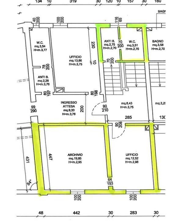 Ufficio - studio medicina ufficio al piano primo a due passi dal centro, medicina buda, medicina