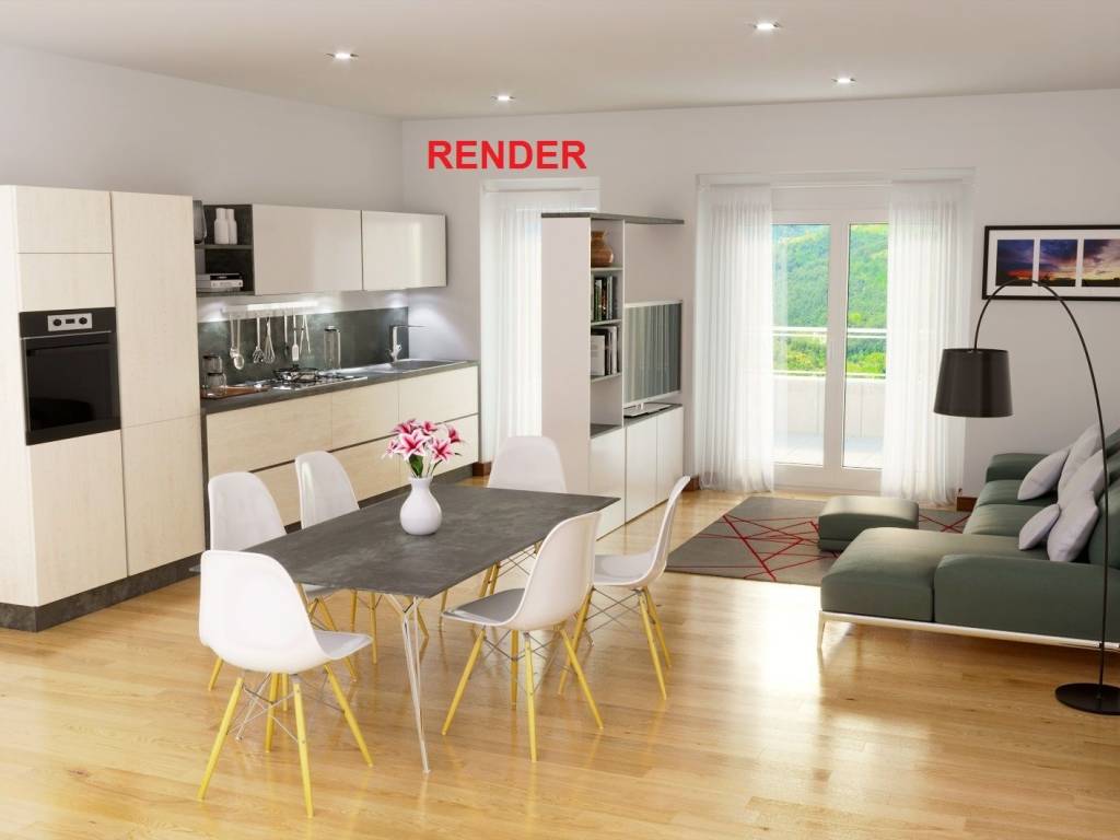 render zona giorno