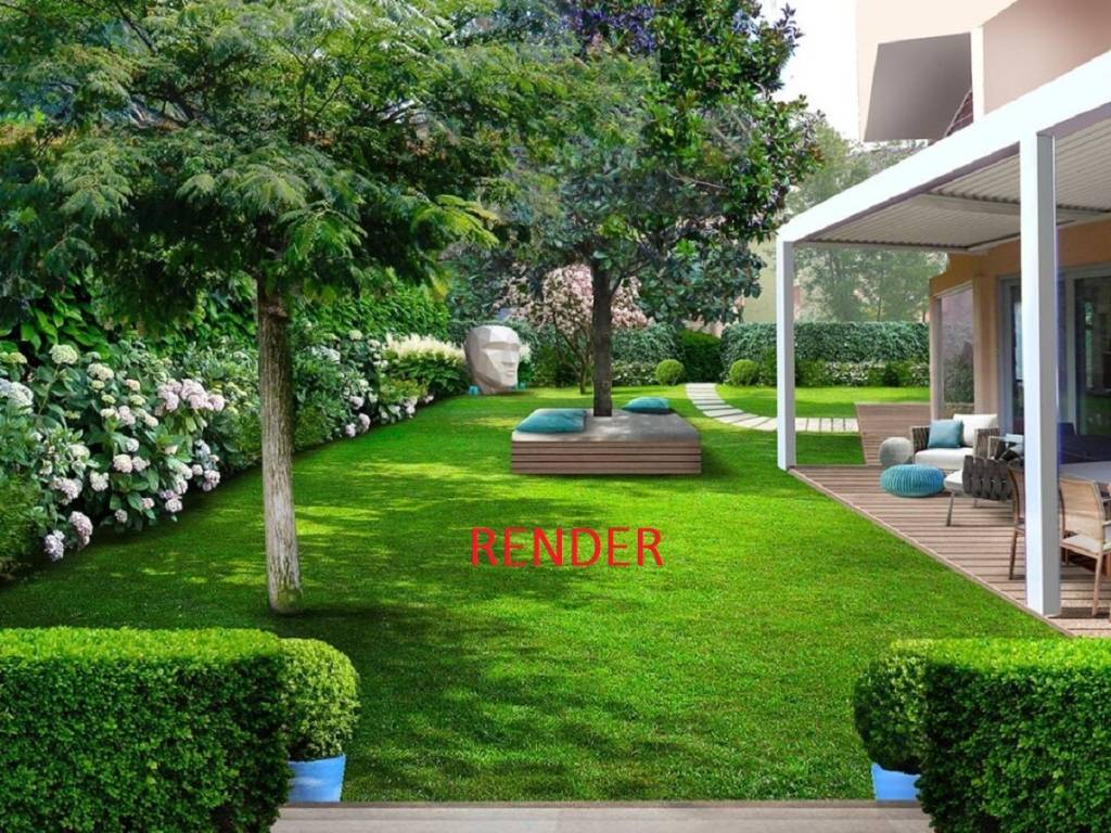 render giardino