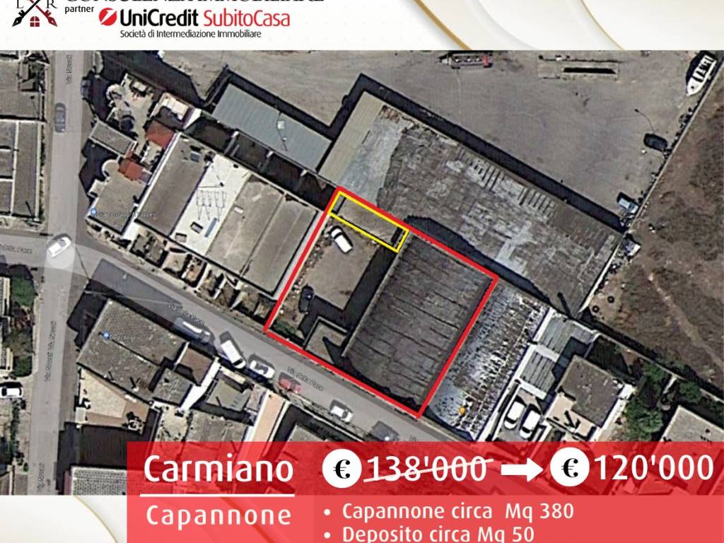 Capannone via della pace 56, centro, carmiano