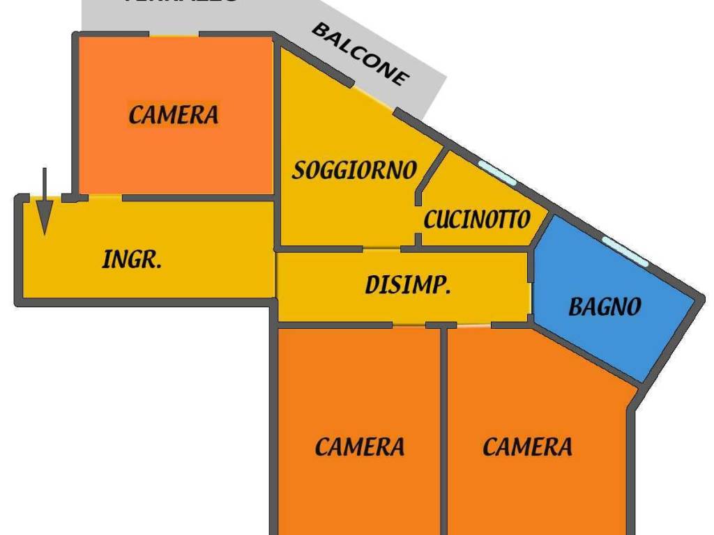 Quadrilocale buono stato, terzo piano, massarenti, bologna