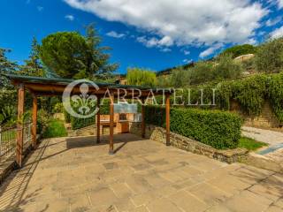 Casale panoramico con piscina e uliveto a Cortona