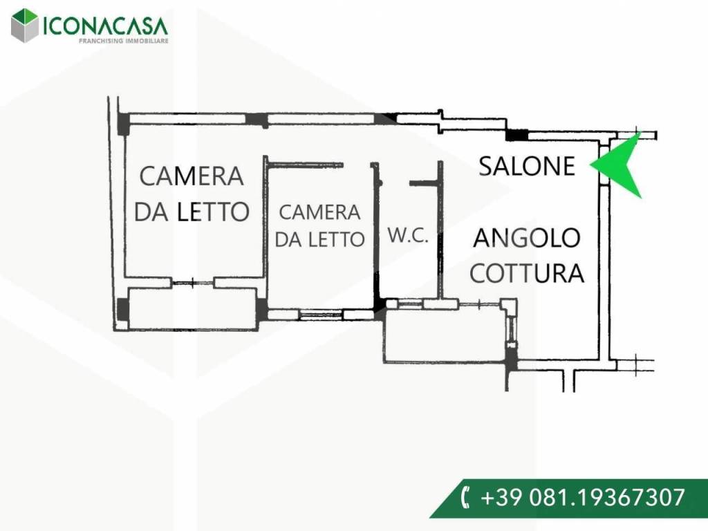 Trilocale via spazzilli, monaci, giugliano in campania