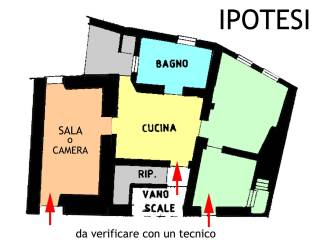 ipotesi con sala o 3 camera