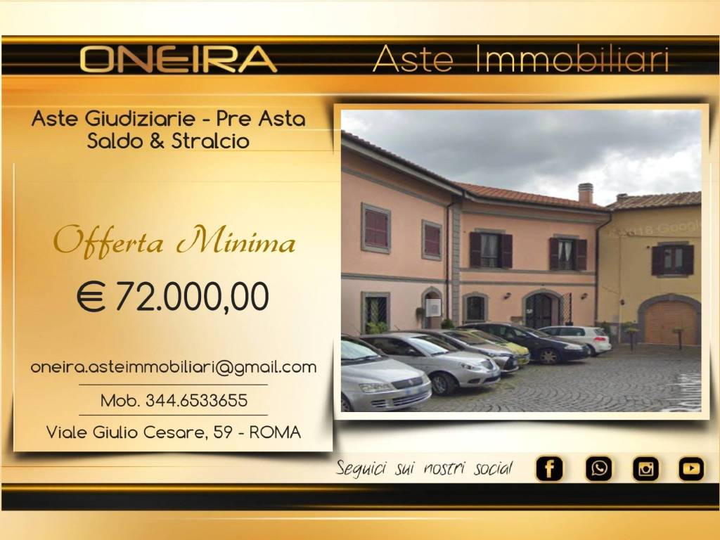 Asta per appartamento, piazza Belvedere, Centro Storico Genzano di Roma