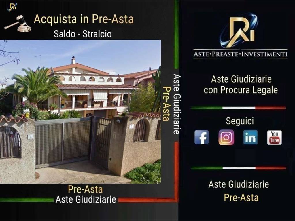 Villa all'asta via costa marina, 3, quartu sant'elena