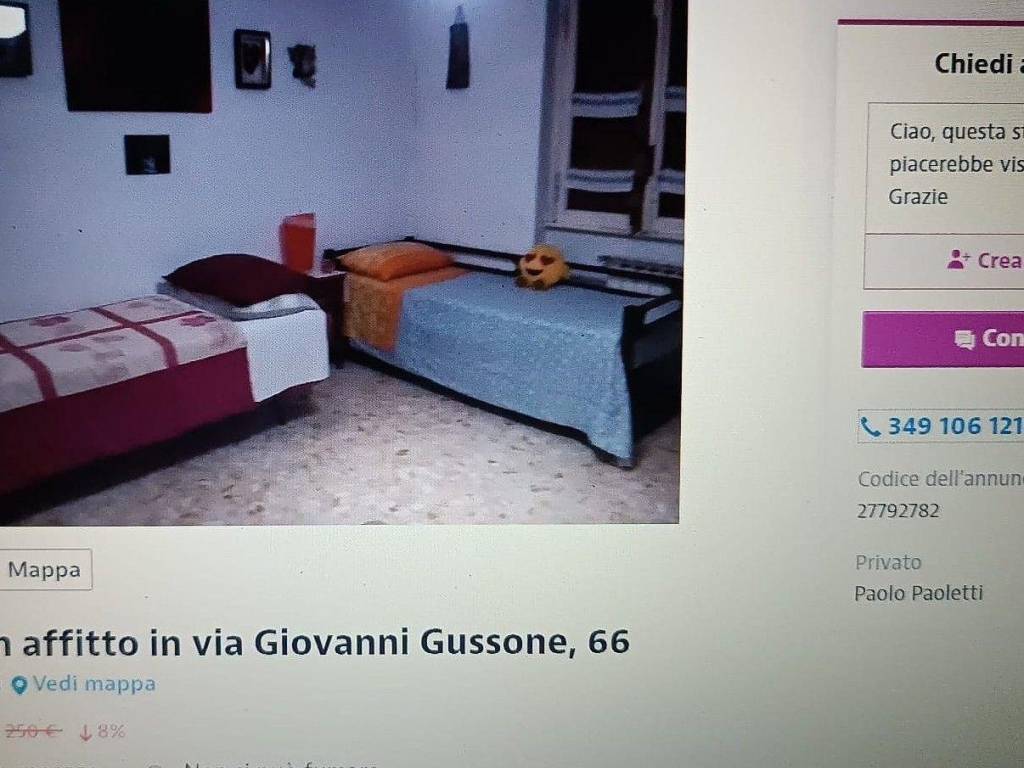 Posto letto in multipla via giovanni gussone 66, roma