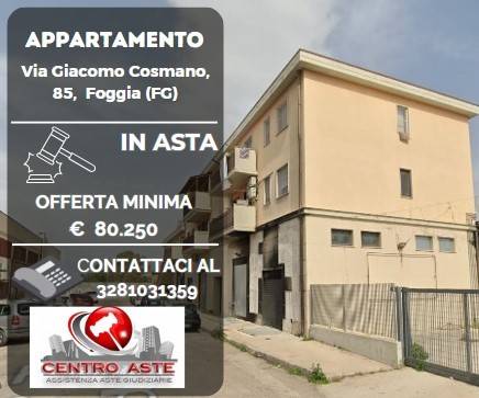 Appartamento all'asta via giacomo cosmano, 85, 71121 foggia italia, foggia