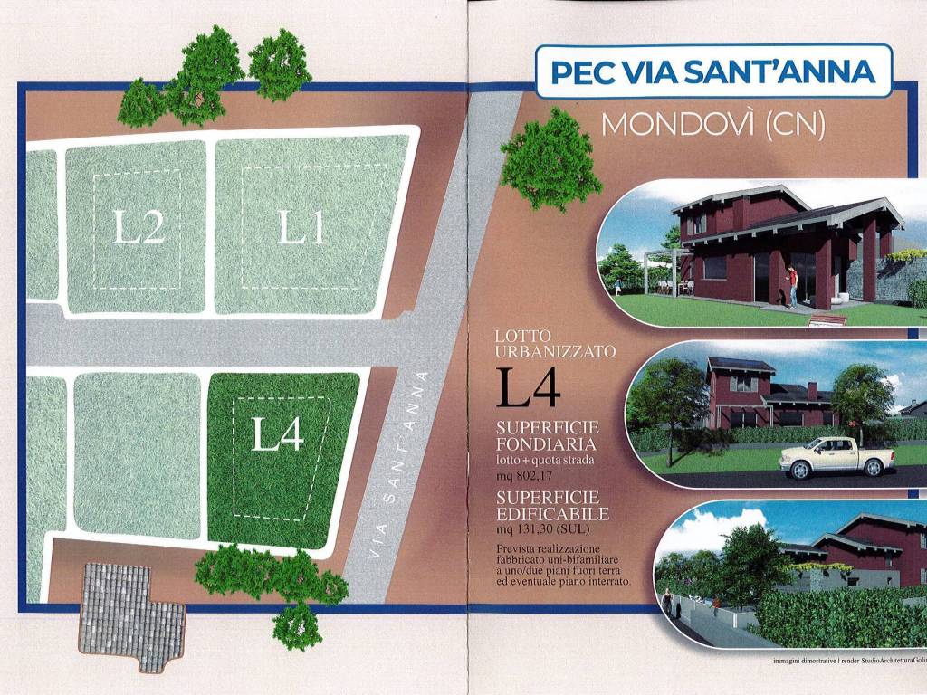 Terreno edificabile via sant'anna, via cuneo, tiro a segno, mondovì