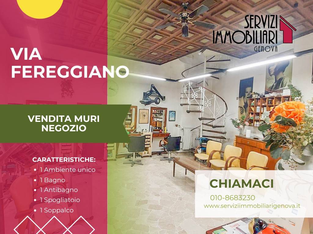 Locale commerciale via fereggiano, marassi, genova