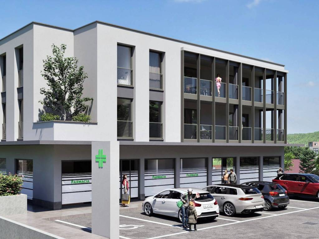 Negozi - locali commerciali e appartamenti di nuova costruzione a luvinate