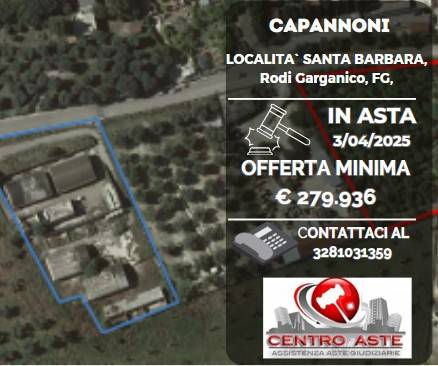 Capannone all'asta contrada santa barbara, 71012 rodi garganico italia, rodi garganico